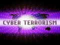 Cyber Terrorism Online Terrorist Crime 2d Illustration