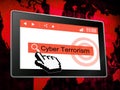 Cyber Terrorism Online Terrorist Crime 3d Illustration