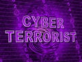 Cyber Terrorist Extremism Hacking Alert 3d Illustration