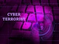 Cyber Terrorist Extremism Hacking Alert 3d Illustration