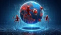 Cyber Threats Represented by Digital Creatures
