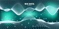 Cyber Vector Big Data. Statistic Complexity Royalty Free Stock Photo