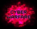 Cyber Warfare Hacking Attack Threat 2d Illustration