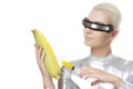 Cyber woman Royalty Free Stock Photo