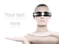 Cyber woman Royalty Free Stock Photo