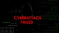 Cyberattack failed, unsuccessful attempt to hack server, disappointed criminal