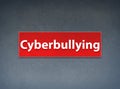 Cyberbullying Red Banner Abstract Background