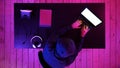Cybercrime, hacking and technology concept - male hacker in dark room writing code or using computer virus program for