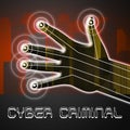 Cybercriminal Internet Hack Or Breach 2d Illustration