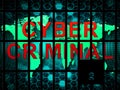 Cybercriminal Internet Hack Or Breach 2d Illustration