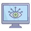 Cybereye Glyph Style vector icon which can easily modify or edit