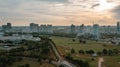 Cyberjaya, Malaysia - October 13, 2022: Urban scenery of modern growing city. Aerial view cityscape. Public park and high-rise Royalty Free Stock Photo