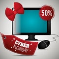 Cybermonday shopping season Royalty Free Stock Photo