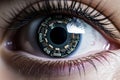 Cybernetic Eye Close-Up Royalty Free Stock Photo