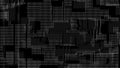Cybernetic futuristic background. Matrix. Abstract digital illustration. 3D rendering