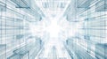 Cybernetic grid patterns creating mesmerizing visual effects