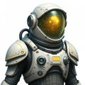 Cybernetic Spacewalker Suit Royalty Free Stock Photo