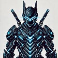 Cyberpunk Armored Warrior Royalty Free Stock Photo