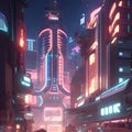 cyberpunk beautiful highly detailed futuristic hyper-realistic city