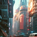 cyberpunk beautiful highly detailed futuristic hyper-realistic city