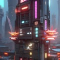 cyberpunk beautiful highly detailed futuristic hyper-realistic city