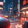 cyberpunk beautiful highly detailed futuristic hyper-realistic city