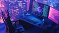 Cyberpunk Coder\'s Night