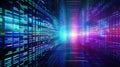 cyberpunk digital data background Royalty Free Stock Photo