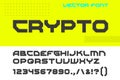 Cyberpunk Font Vector Design Style