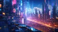 Cyberpunk Futuristic City Background Explore the Captivating Image in Ultra High Resolution