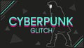 Cyberpunk glitch text effect, futuristic and digital style design vector design Generative AI
