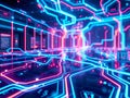 Cyberpunk Tech Network: Futuristic Connections