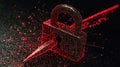 Cybersecurity Action Understanding Security Risks and Phishing Threats Digital Space Visual Representation Alert Perspective