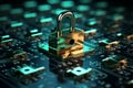 Cybersecurity breaches are deterred as data protection becomes a business priority Royalty Free Stock Photo