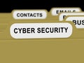 Cybersecurity Business Cyber Security Manager 3d Rendering