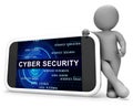 Cybersecurity Business Cyber Security Manager 3d Rendering