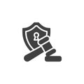 Cybersecurity Compliance vector icon