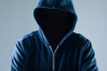 Cyber security, computer hacker with hoodie Royalty Free Stock Photo