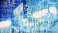Cybersecurity IT, computer virus trojan activating