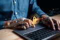 Cybersecurity concept identity theft, Database hacks, internet cyber crime. hacker attack, Hacking and stealing data. damage the Royalty Free Stock Photo