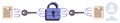 Data Encryption Process with Padlock, Keys, and Binary Code Cybersecurity and Privacy Protection Royalty Free Stock Photo