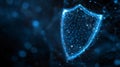 Cybersecurity Digital Shield Protection Royalty Free Stock Photo