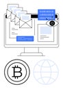 Cybersecurity and E-mail Communication in the Digital Blockchain Ecosystem Royalty Free Stock Photo