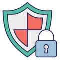 Cybersecurity, encryption Vector Icon which can easily modify or edit Royalty Free Stock Photo