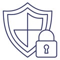 Cybersecurity, encryption Vector Icon which can easily modify or edit Royalty Free Stock Photo