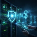 Cybersecurity expert data center security Royalty Free Stock Photo