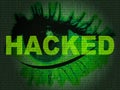 Cybersecurity Hacker Online Cyber Attacks 2d Illustration