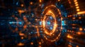 Cybersecurity Hub: Real-Time Threat Defense. Concept Data Protection, Network Security, Malware