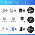 Cybersecurity icons set Royalty Free Stock Photo