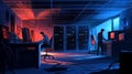 Cybersecurity Investigation in a High-Tech Server Room Environment